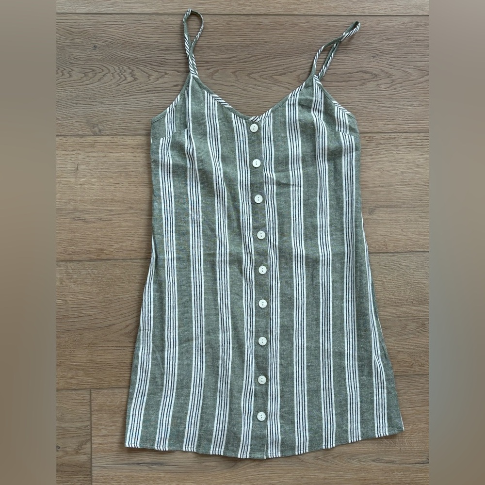 Striped Button-Down Sundress